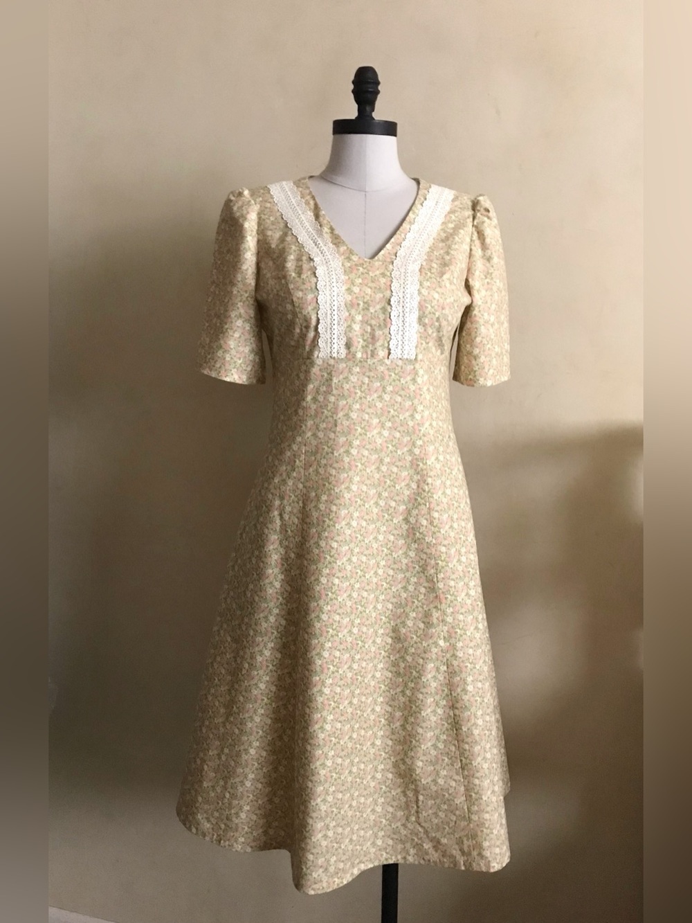 Sweet Handmade Floral Cotton Dress